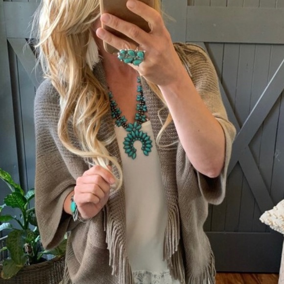 New Cozy Shawl Collar Blanket Cardigan Sweater - Wrap Poncho Top - Picture 5 of 7